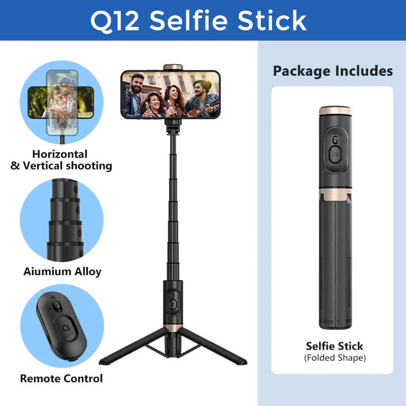 Handheld Selfie Stick Tripod Extendable Monopod with Remote for Huawei
