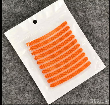 Car Motorcycle Wheel Reflective Strips Colorful Hub Stickers Car Styling Decal Sticker Auto Moto Decoration Accessories