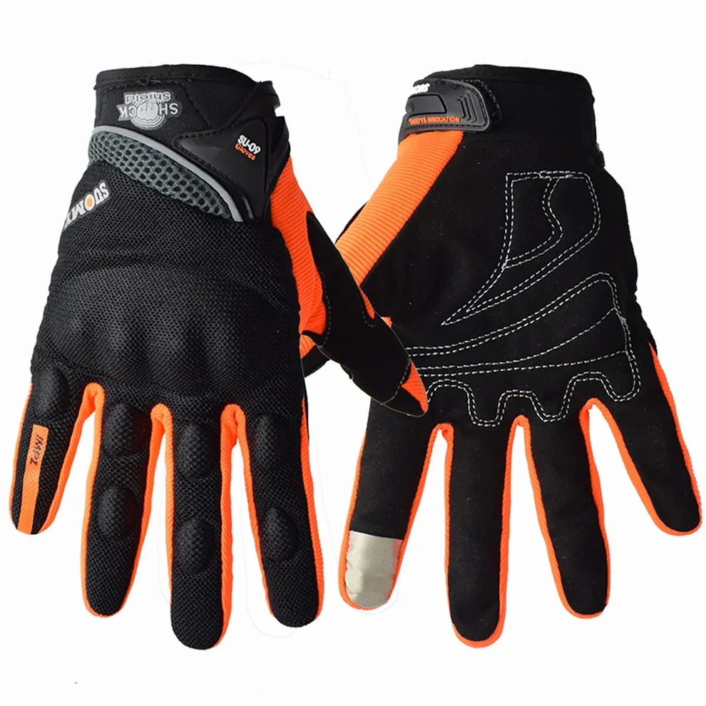 Motorcycle protective gloves