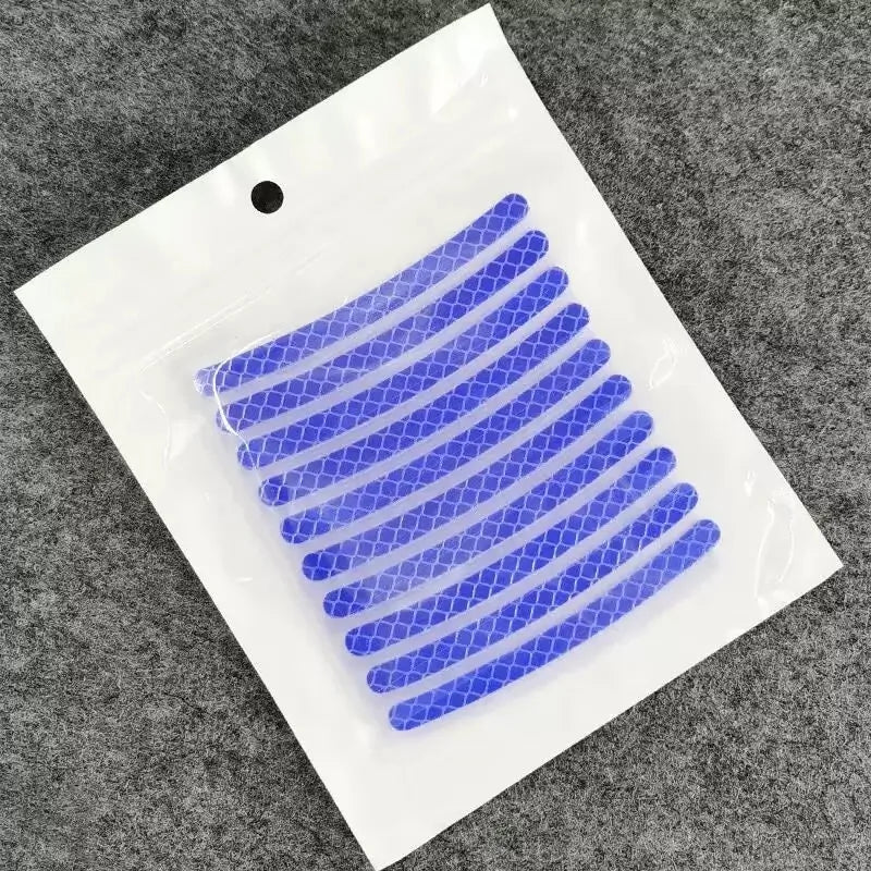 Car Motorcycle Wheel Reflective Strips Colorful Hub Stickers Car Styling Decal Sticker Auto Moto Decoration Accessories
