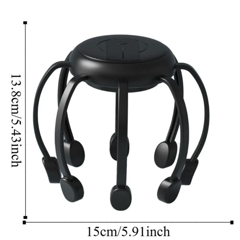 Eight Claws Electric Head Massager Intelligent 5 Modes Head Massage Machine Multi-touch High Frequency Vibration Scalp Massager