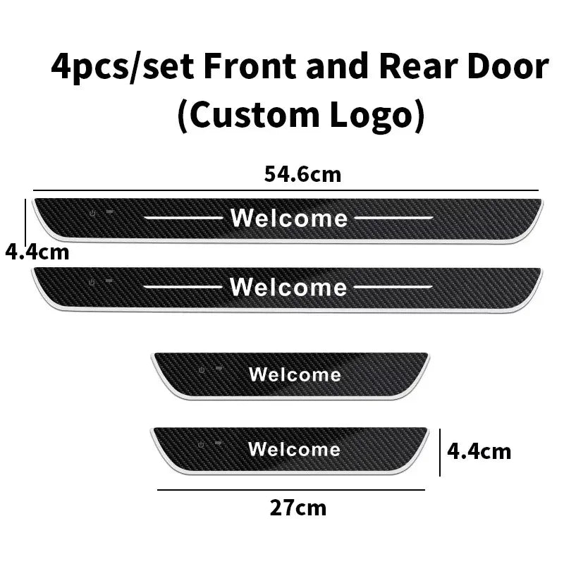 Carbon fiber For Atto 3 EV yuan song han Customized Car Welcome Door illuminated Sill Light Logo Lamp LED Pedal Decoration