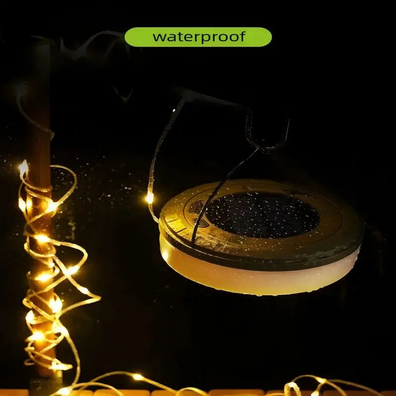 Solar Camping light Outdoor Atmosphere Waterproof Lamp Recyclable portable multicolour  LED Strip for Garden Tent Decor