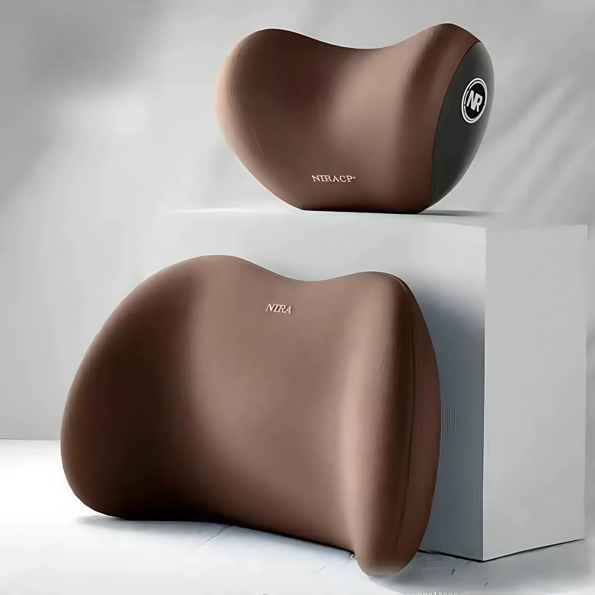 Memory Foam Car Neck Pillow Breathable Lumbar Support Backrest Pressure Relief Headrest Pillow Auto Interior Accessories