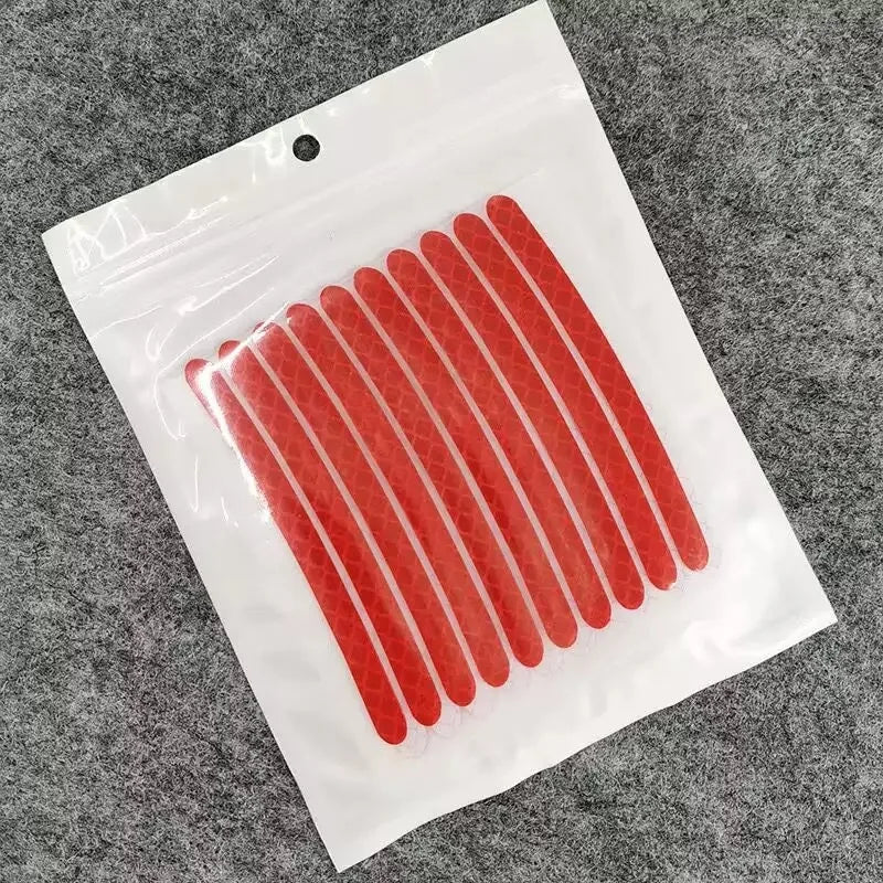 Car Motorcycle Wheel Reflective Strips Colorful Hub Stickers Car Styling Decal Sticker Auto Moto Decoration Accessories