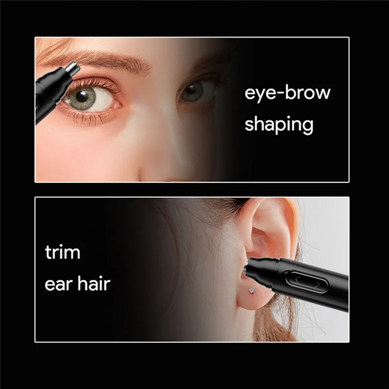 Electric Nose Hair Trimmer Ear Hair Trimmer Shaping Professional Safe Painless Portable Forbusiness Trip Andhome-A77G