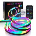 5m Addressable RGBIC Neon Light Kit, DC5V 6*12mm Flexible LED Strip with Smart Controller for Indoor DIY Ambient Decoration