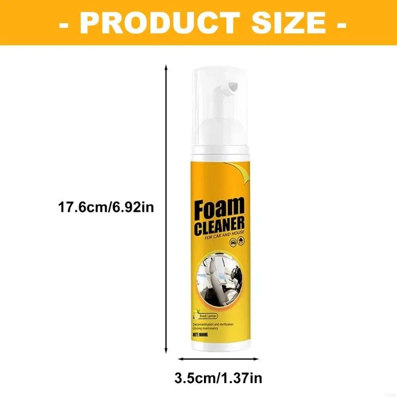 Press Type Foaming Car Detailing 650ml For Quick Stain Removal On Plastic And Fabric Multipurpose Foam Cleaner New