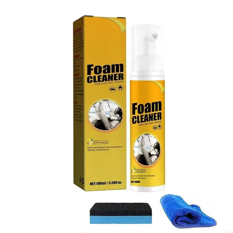 Press Type Foaming Car Detailing 650ml For Quick Stain Removal On Plastic And Fabric Multipurpose Foam Cleaner New