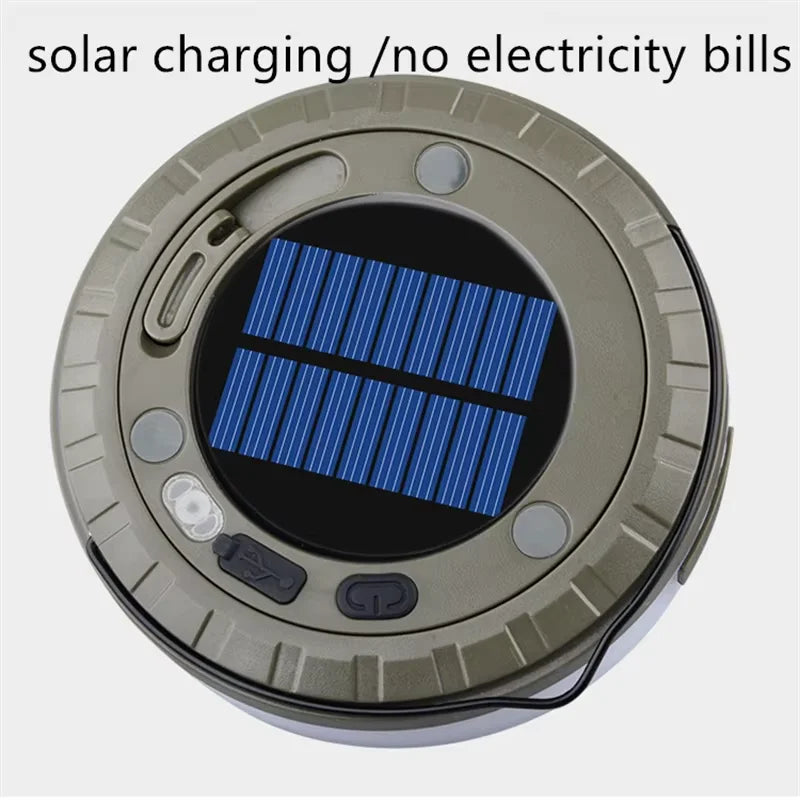 Solar Camping light Outdoor Atmosphere Waterproof Lamp Recyclable portable multicolour  LED Strip for Garden Tent Decor