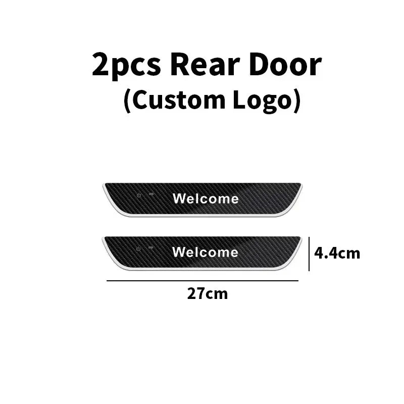 Carbon fiber For Atto 3 EV yuan song han Customized Car Welcome Door illuminated Sill Light Logo Lamp LED Pedal Decoration