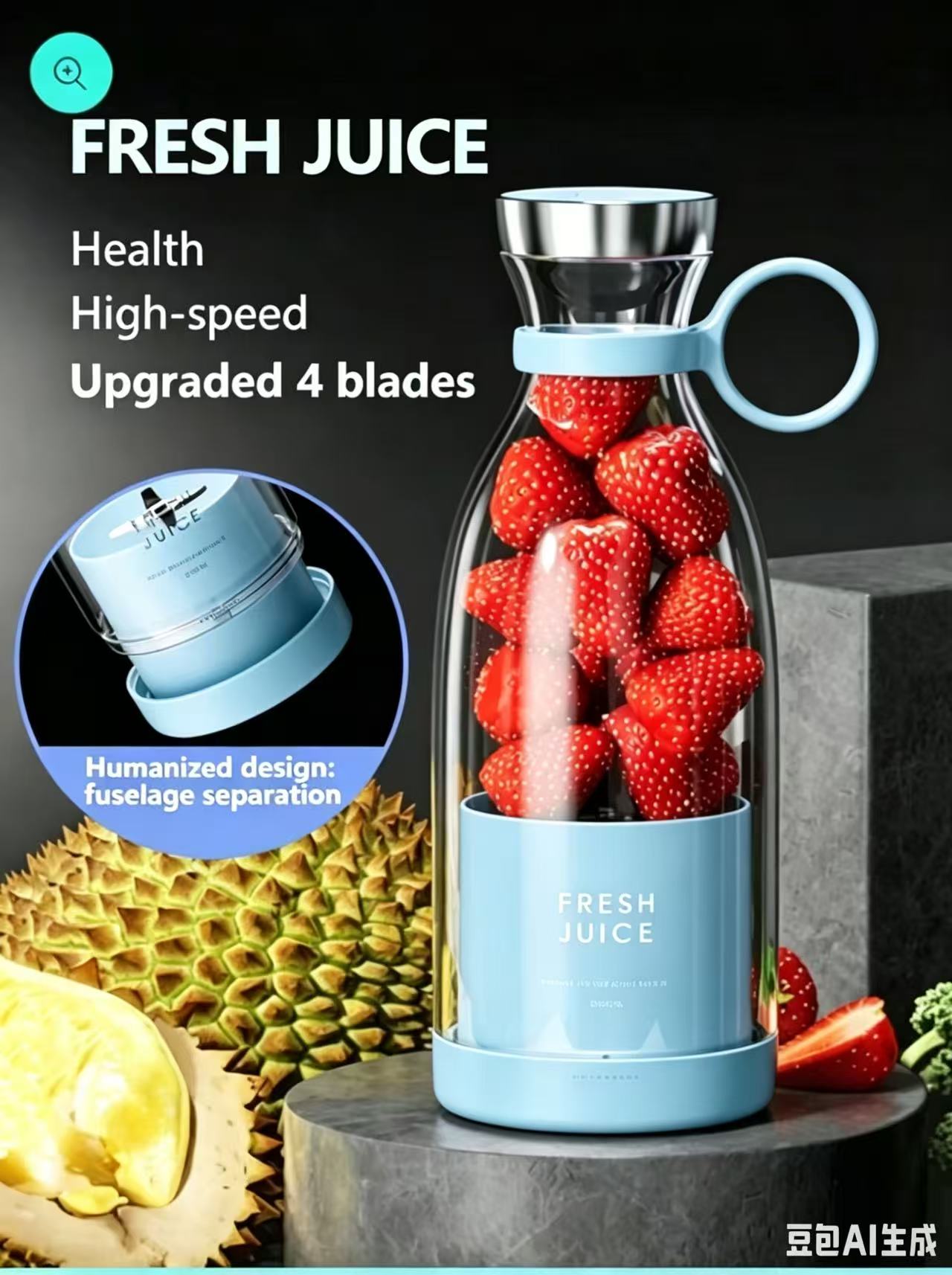 🎄 Portable Juicer Bestseller | 🌟 Fresh Juice, Anytime, Anywhere!