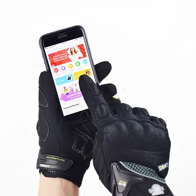 Motorcycle protective gloves