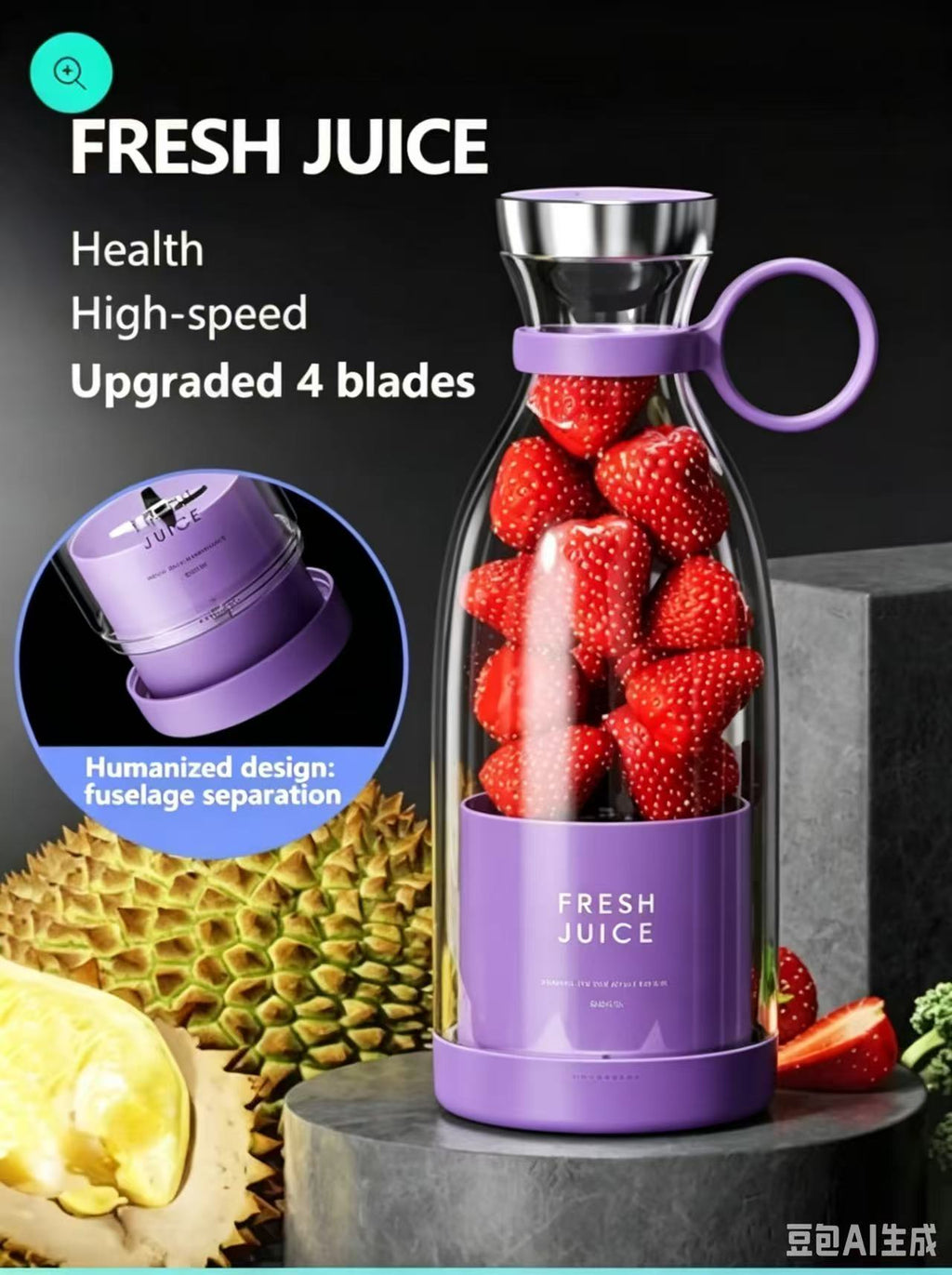 🎄 Portable Juicer Bestseller | 🌟 Fresh Juice, Anytime, Anywhere!
